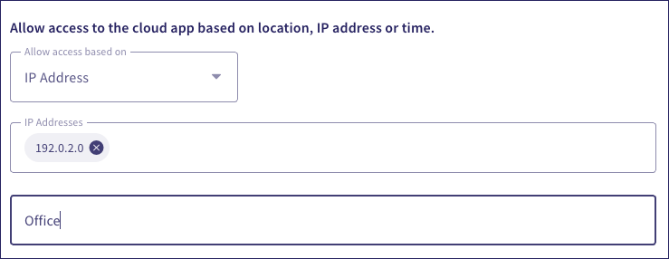 Access permissions - select IPs
