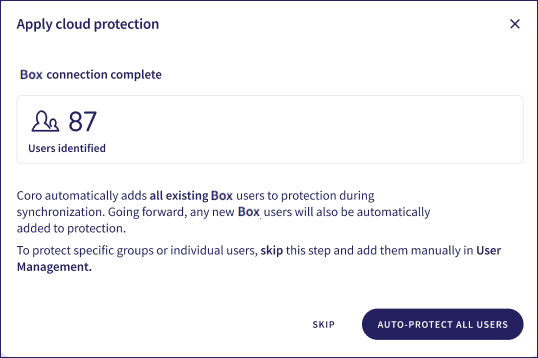Apply protection automatically to all users