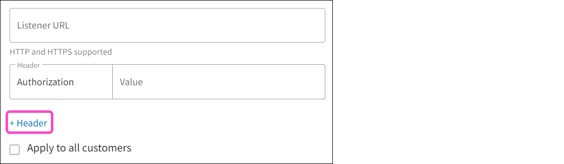 Adding an additional header to a connector