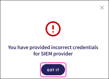 Invalid connector configuration