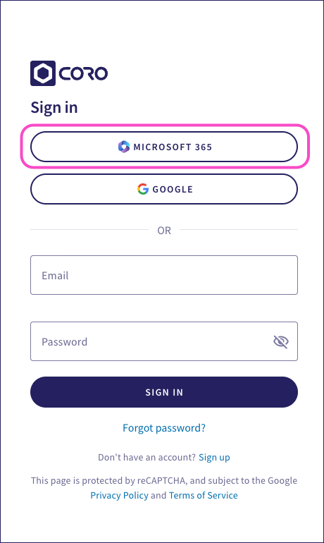 Microsoft 365 sign-in