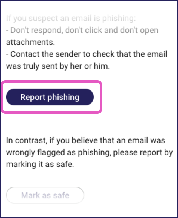 Coro Add-in for Gmail Report Phishing