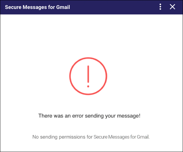 Gmail failed