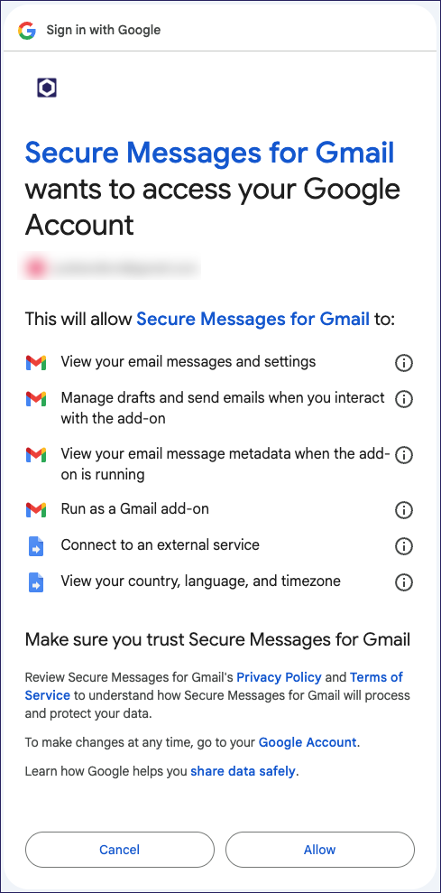 Individual install access request