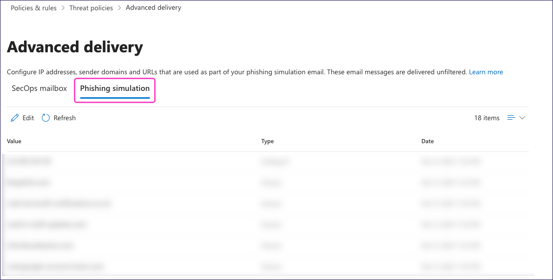 Microsoft Defender - Advanced delivery