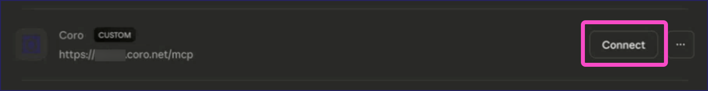 Connecting to the Coro connector
