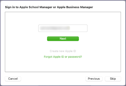 Apple configurator create organization wizard