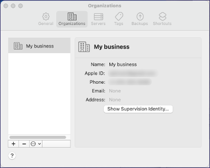 Apple configurator server added