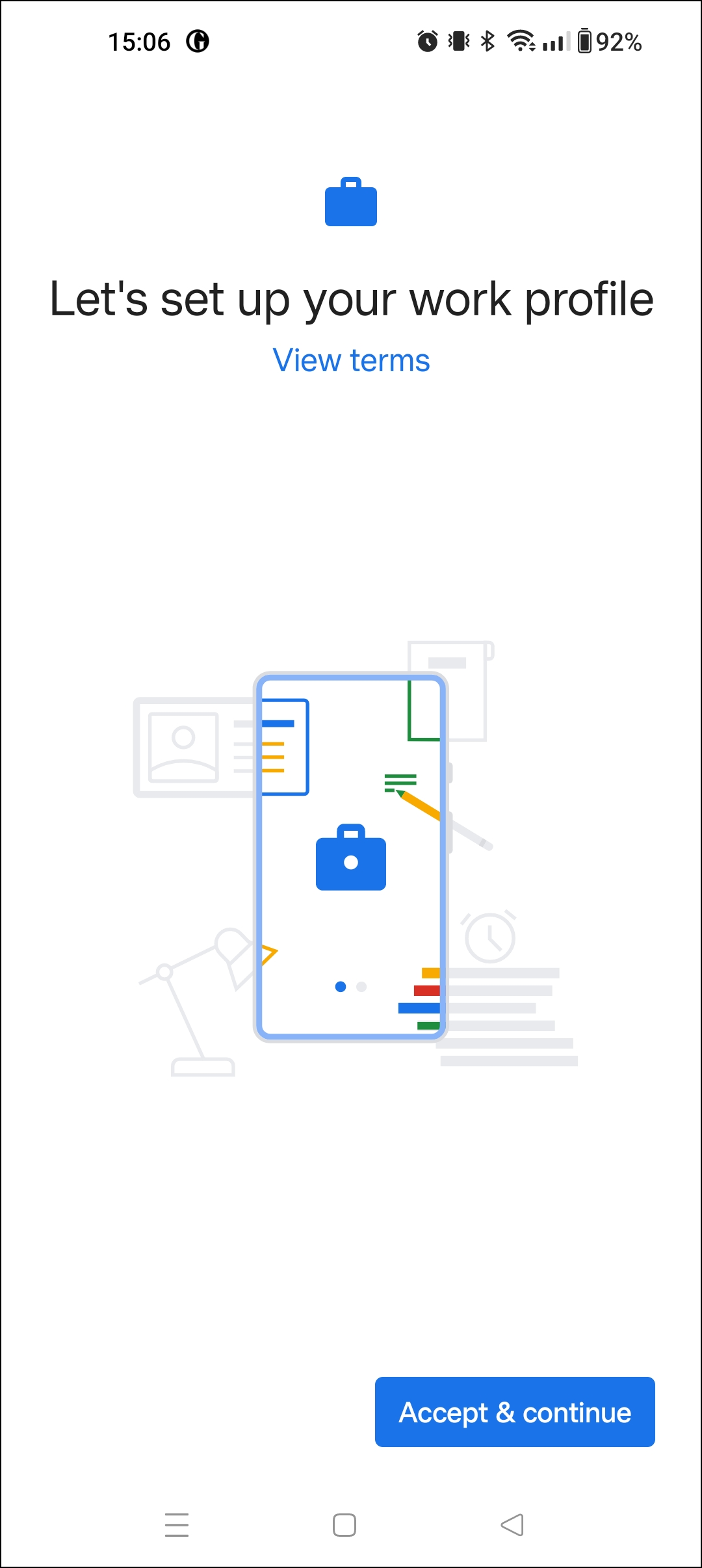 Enrollng an Android device as BYOD