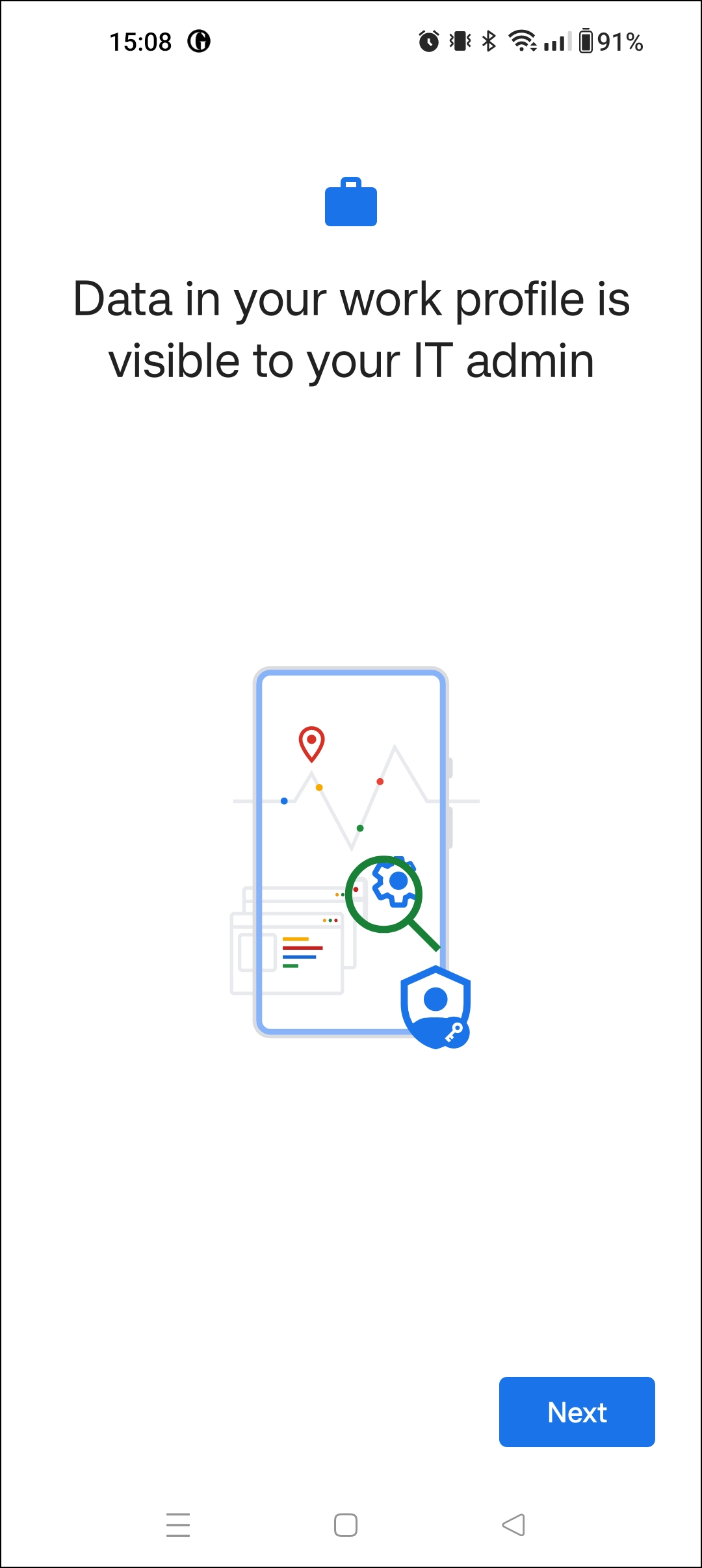 Enrollng an Android device as BYOD