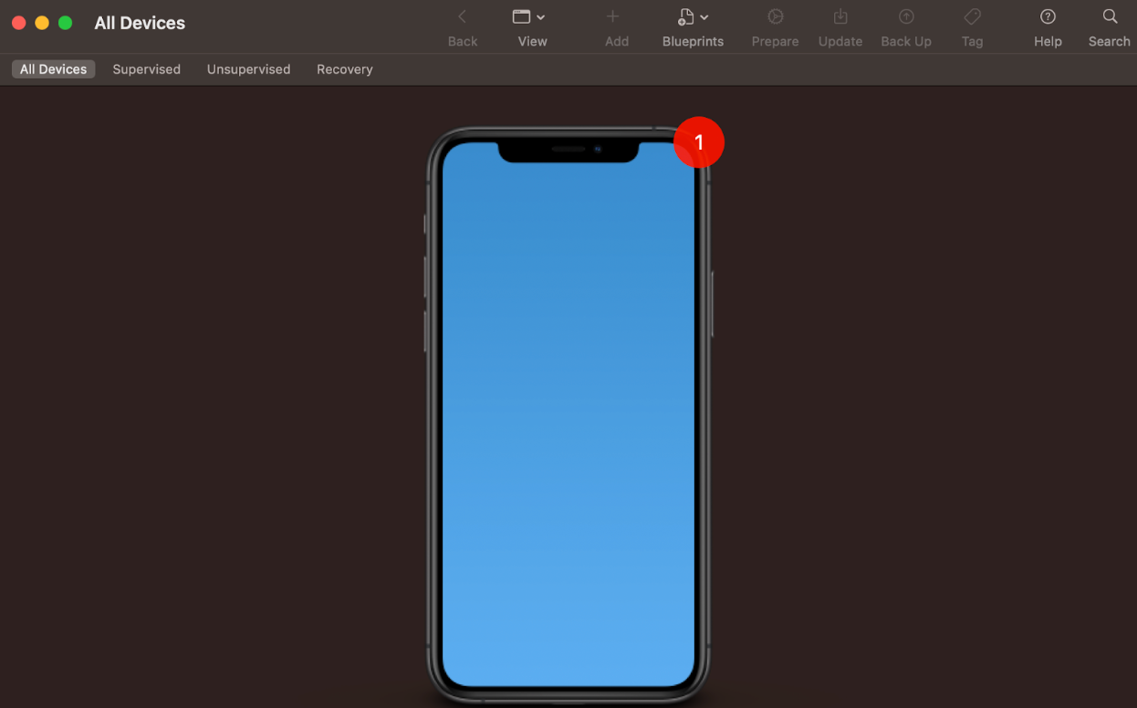 Using the Apple Configurator step 1