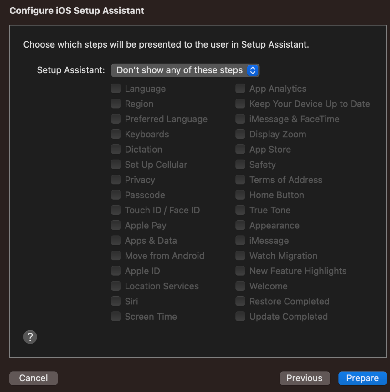Using the Apple Configurator step 11