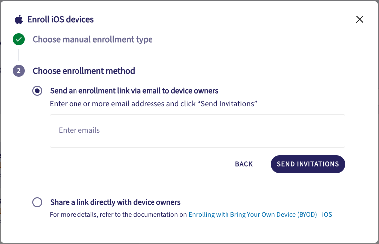 Enroll a BYOD iOS device