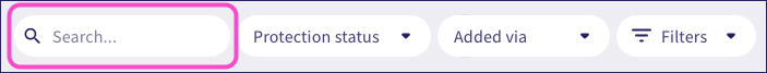 Users search field