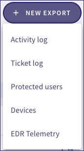 new export button
