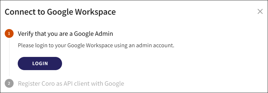 Connect to google workspace