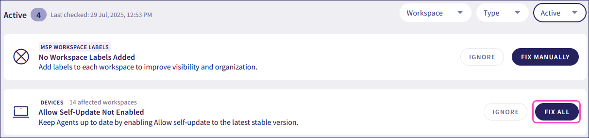 Security gap fix all
