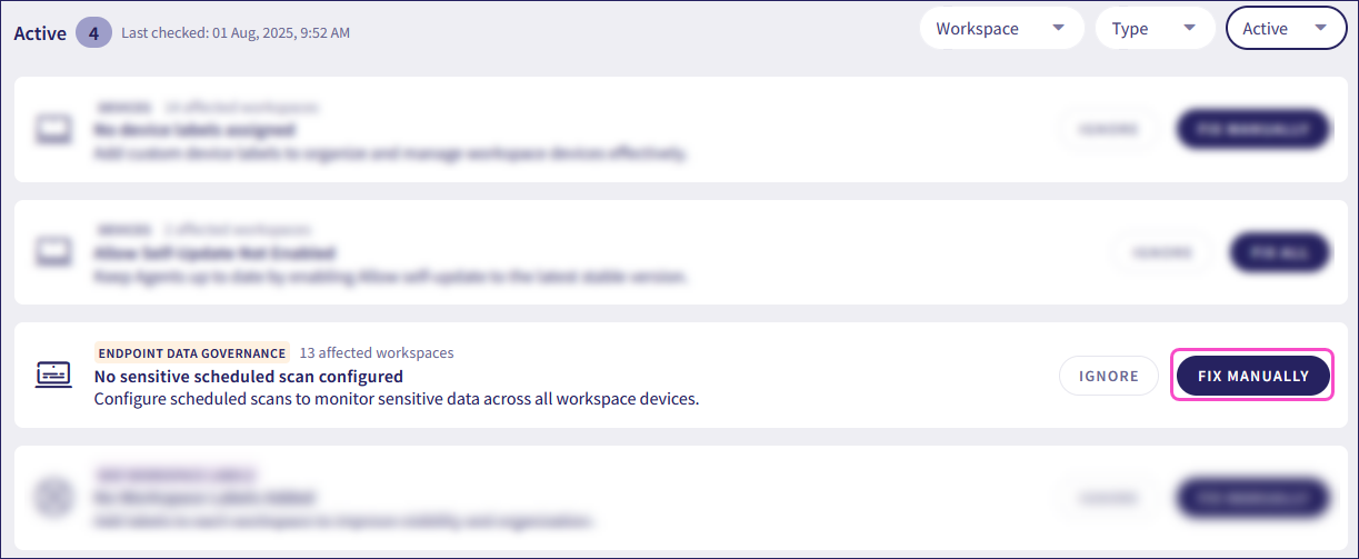 Global security gap fix manually