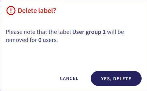 Remove label
