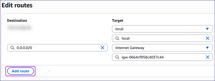 Add route select
