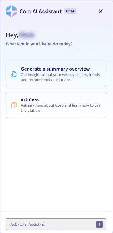 Coro AI panel
