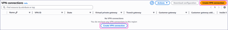Create VPN connection