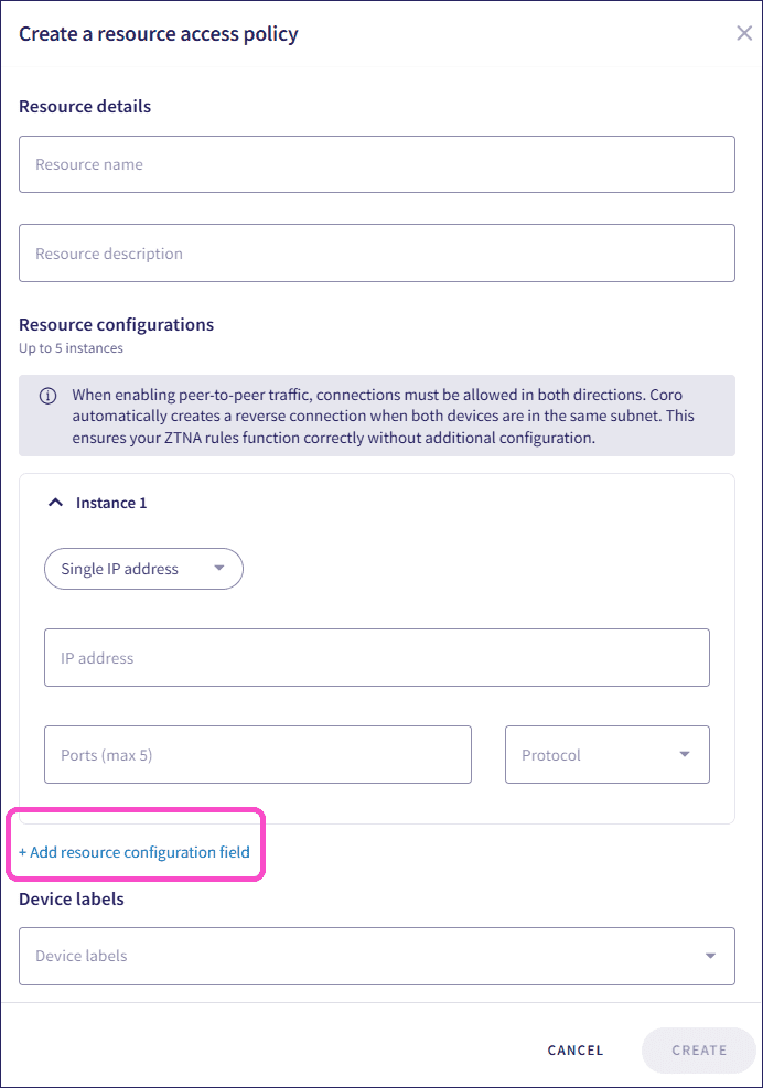 Add instance