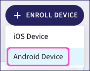 Enroll Android device link