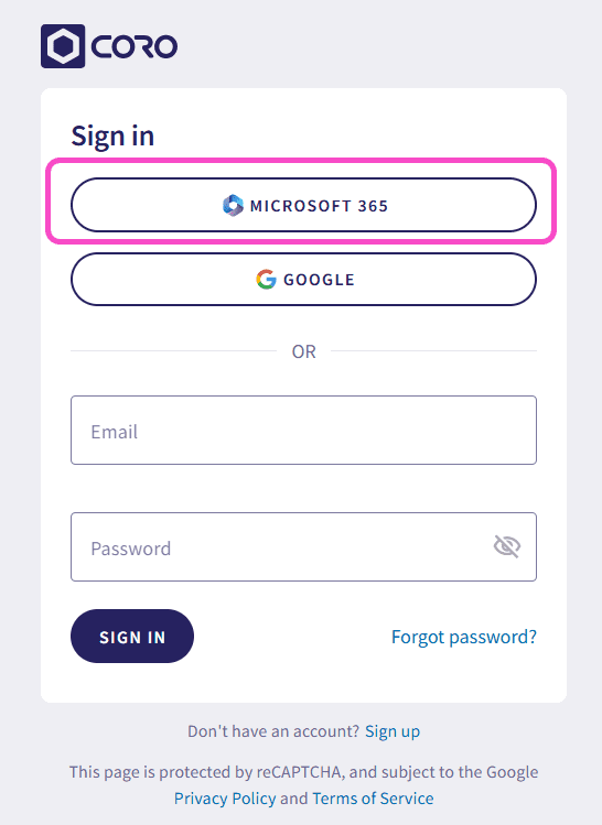 Microsoft 365 sign-in