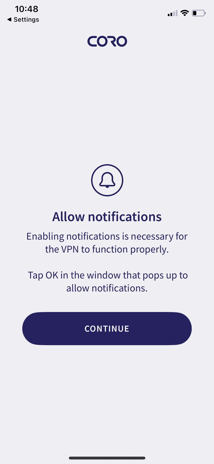 Enable notifications