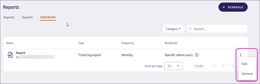 export actions