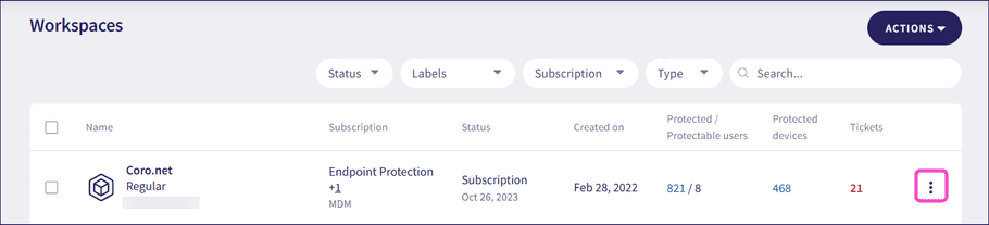 Edit subscription