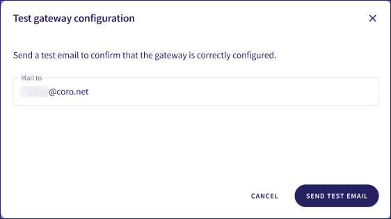 Testing your gateway configuration