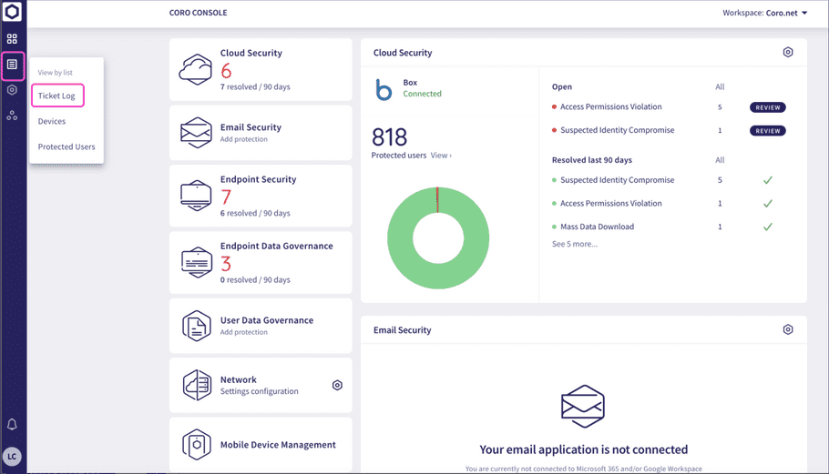 Ticket Log