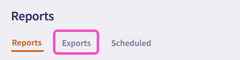 Exports tab
