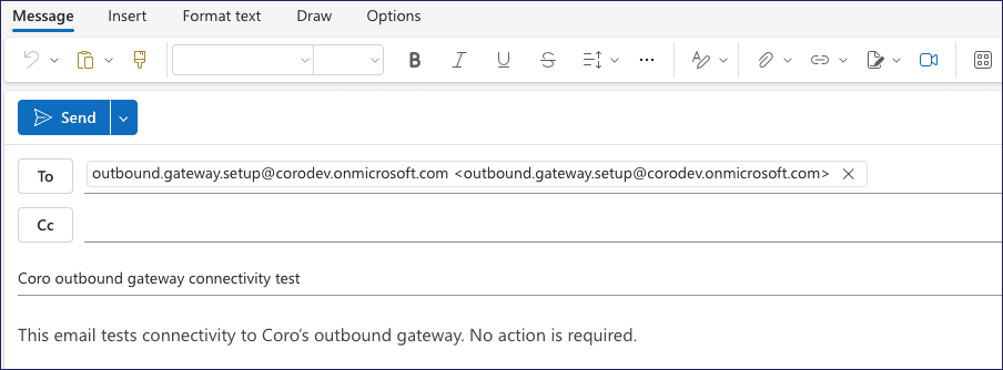 Default email app