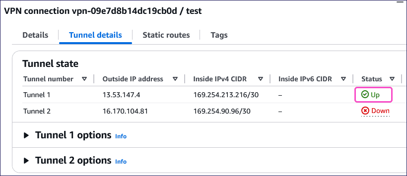 VPN state up
