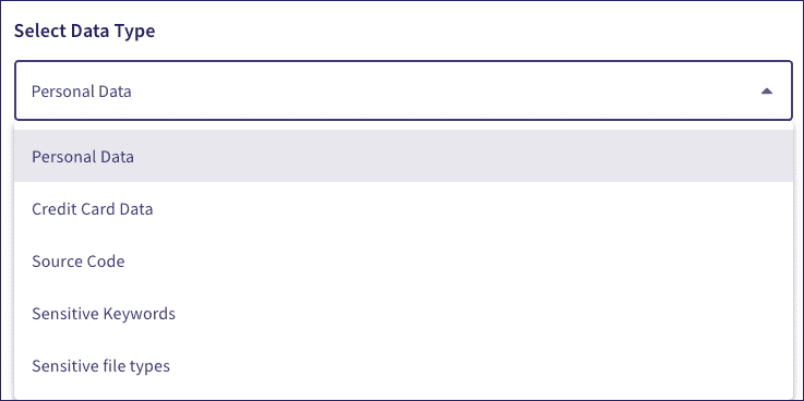 User Data Governance Type