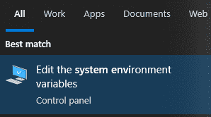 System environment variables