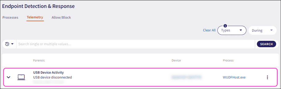 USB Device Activity