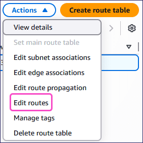 Edit routes