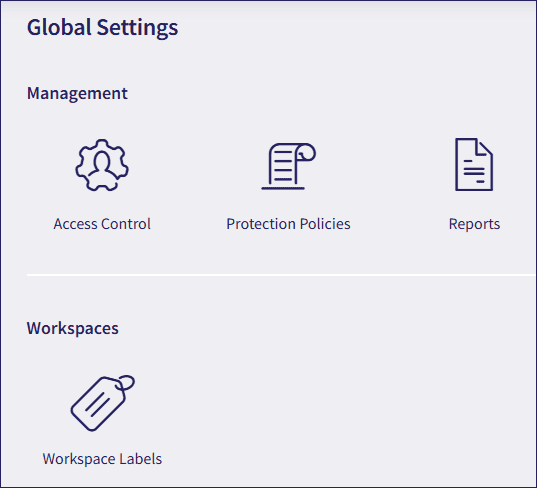 Global settings