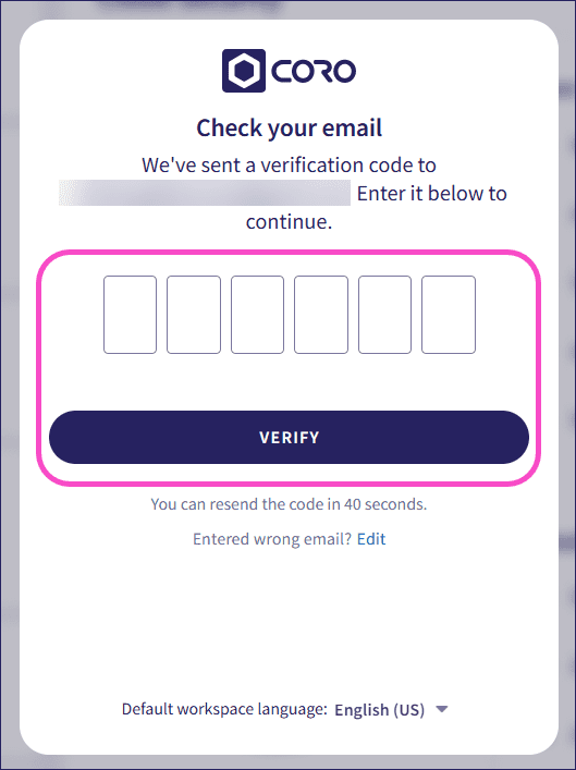 Verification code
