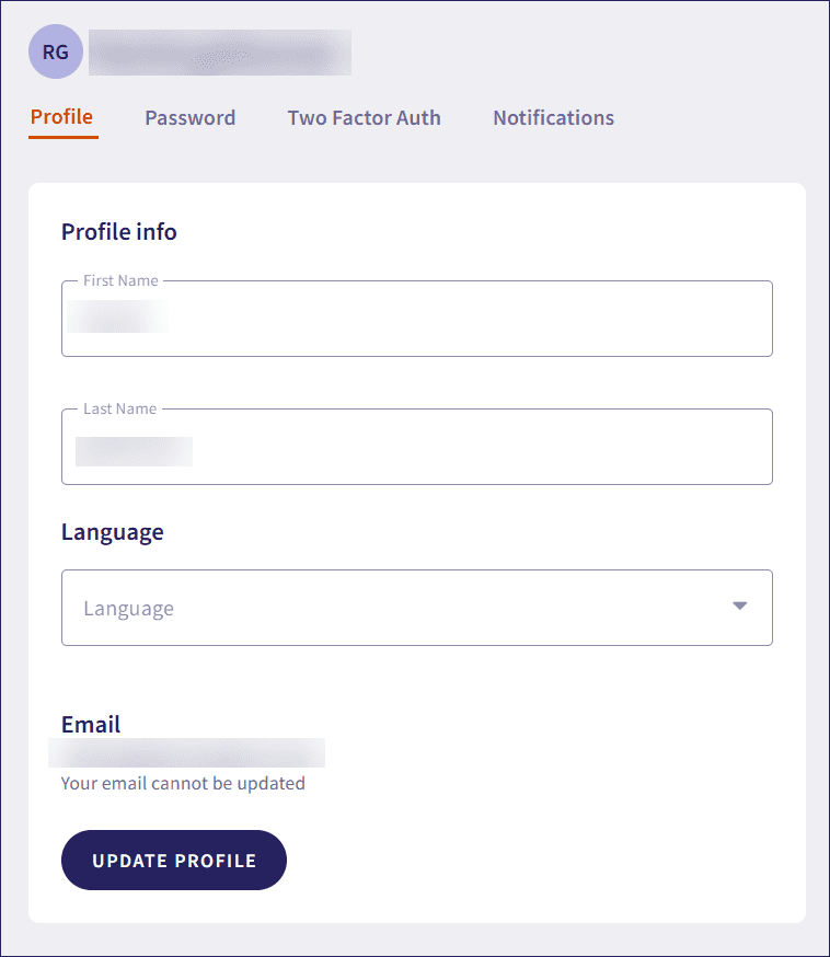 User profile