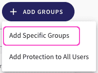 Add groups menu