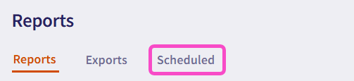 Scheduled tab