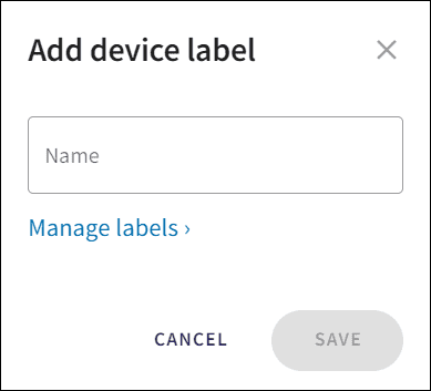 Add device label
