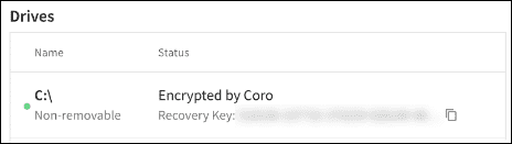 Recovery key