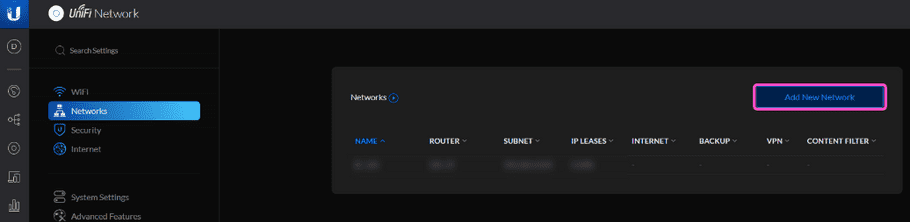 Add New Network