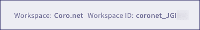 Workspace details